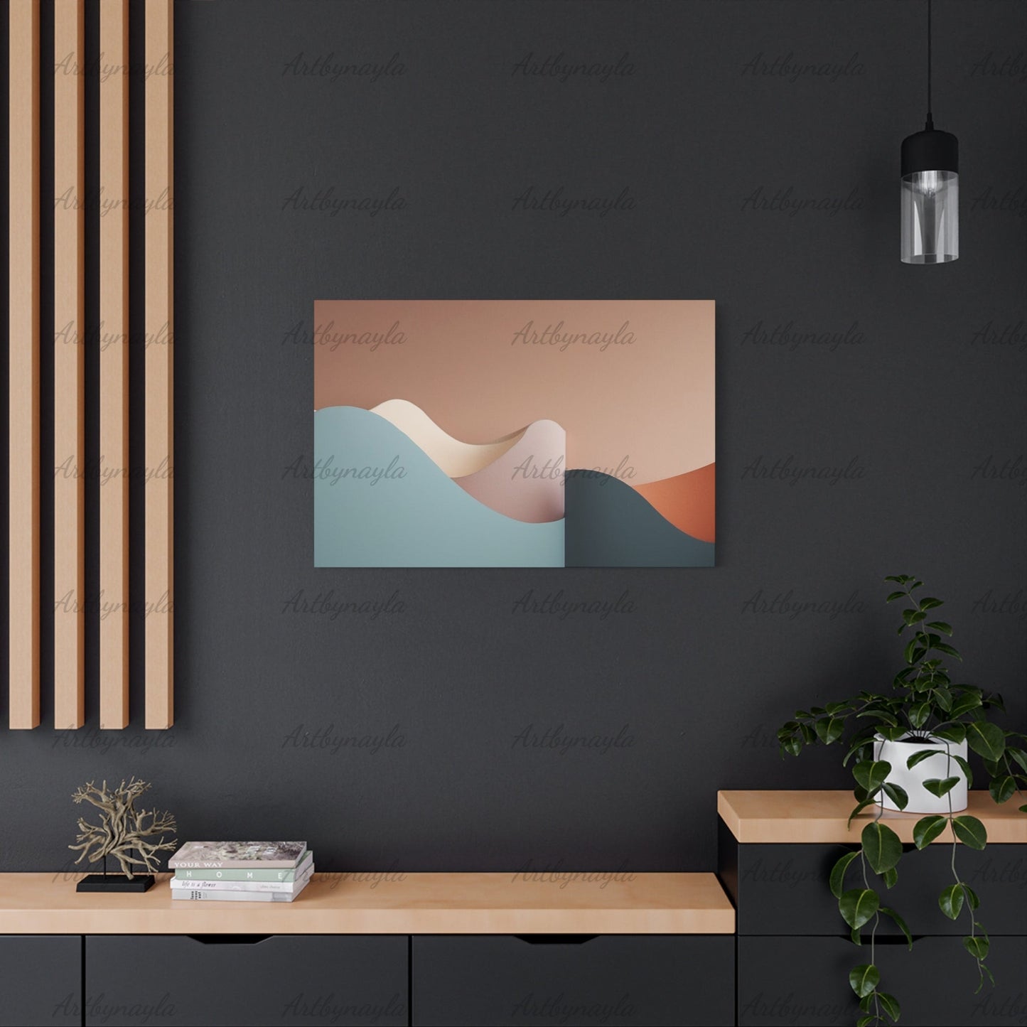 Landscape Canvas Wall Art | Modern Wall Decor, Home Office Decoration, Minimalist Artwork, Gift for Art Lovers