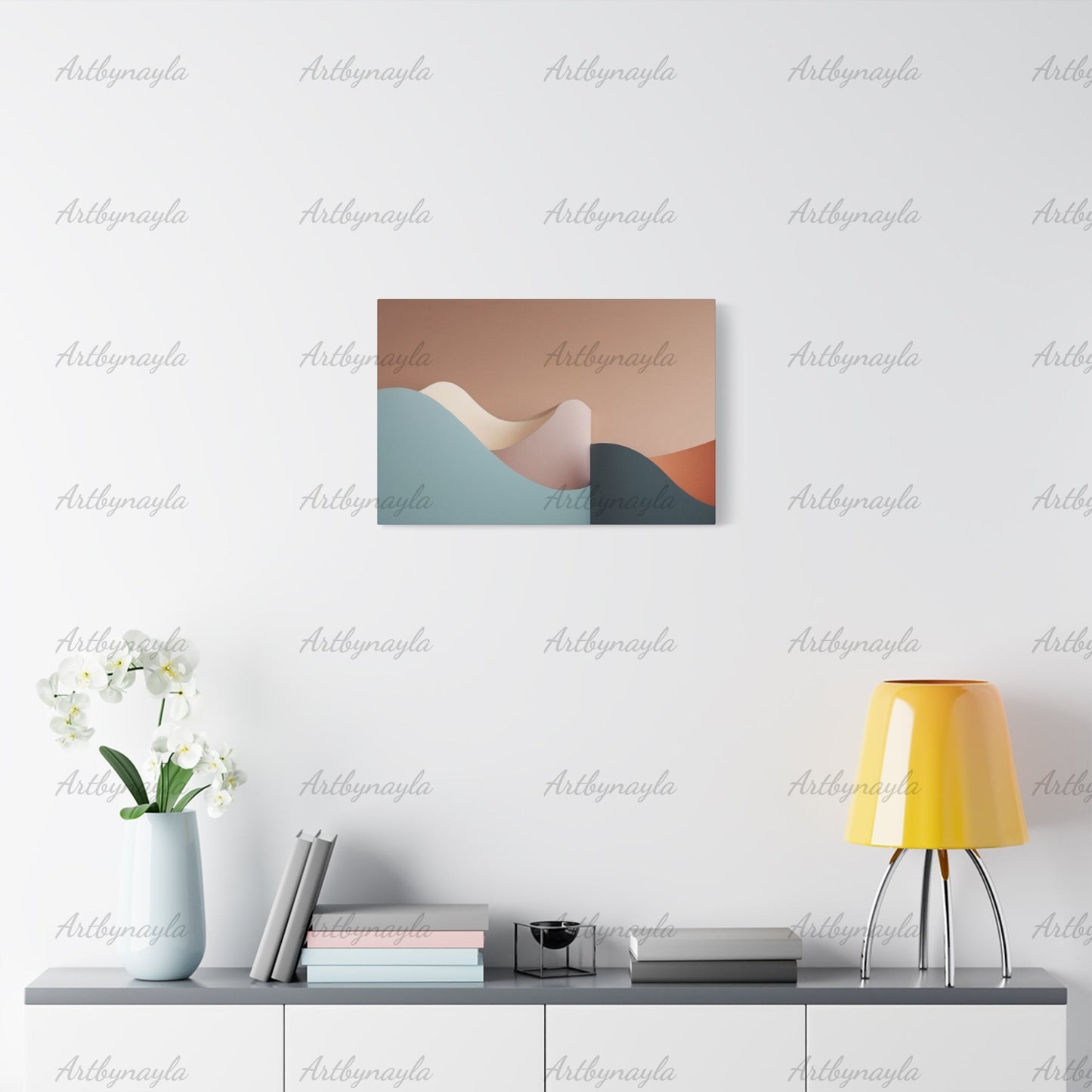 Landscape Canvas Wall Art | Modern Wall Decor, Home Office Decoration, Minimalist Artwork, Gift for Art Lovers