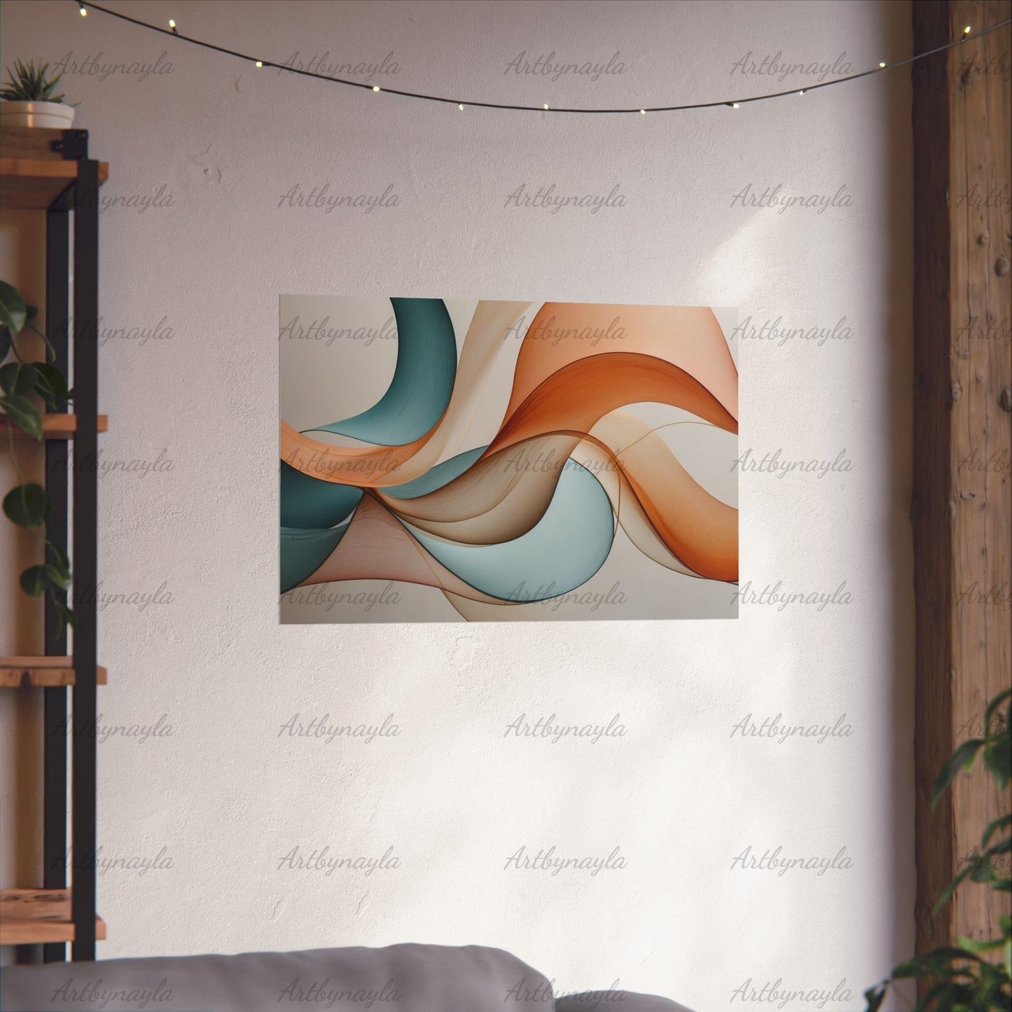 Modern Abstract Wall Art Poster | Home Decor, Living Room Art, Stylish Office Wall Art, Gift for Art Lovers