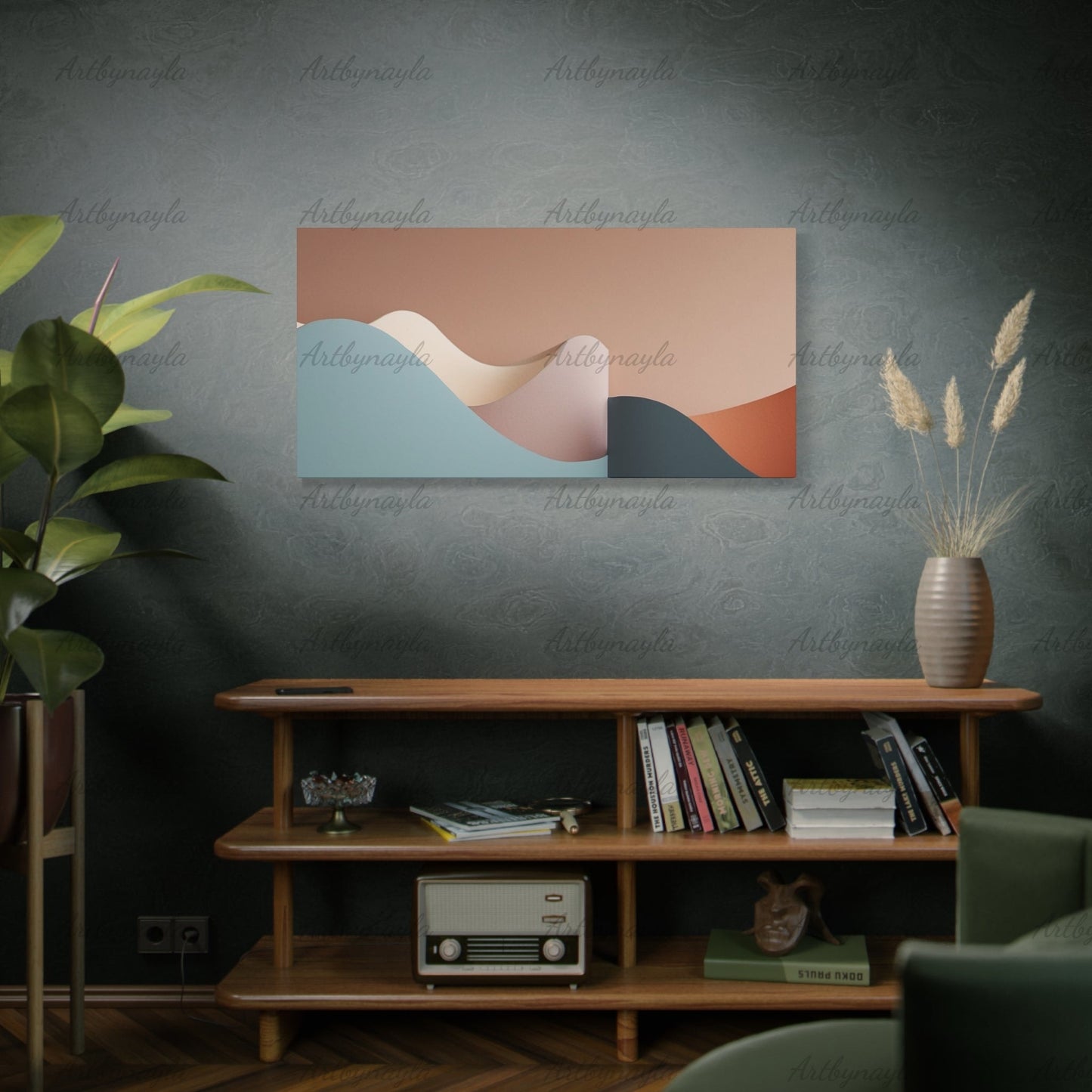 Landscape Canvas Wall Art | Modern Wall Decor, Home Office Decoration, Minimalist Artwork, Gift for Art Lovers