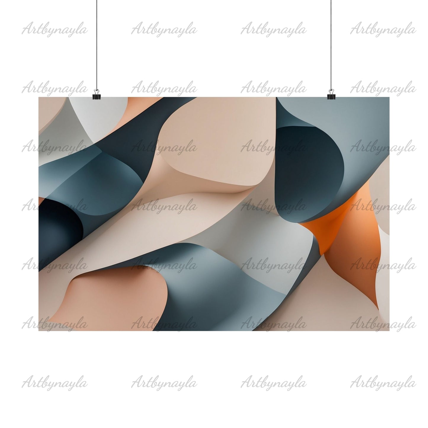 Modern Abstract Wall Art Poster | Matte Home Decor, Minimalist Office Art, Stylish Room Decor, Unique Gift Idea