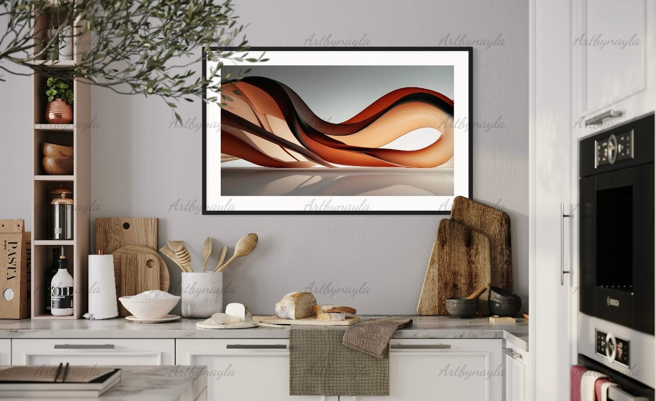 Elegant Abstract Wall Art Poster | Modern Home Decor, Aesthetic Print, Office Art, Living Room Decor