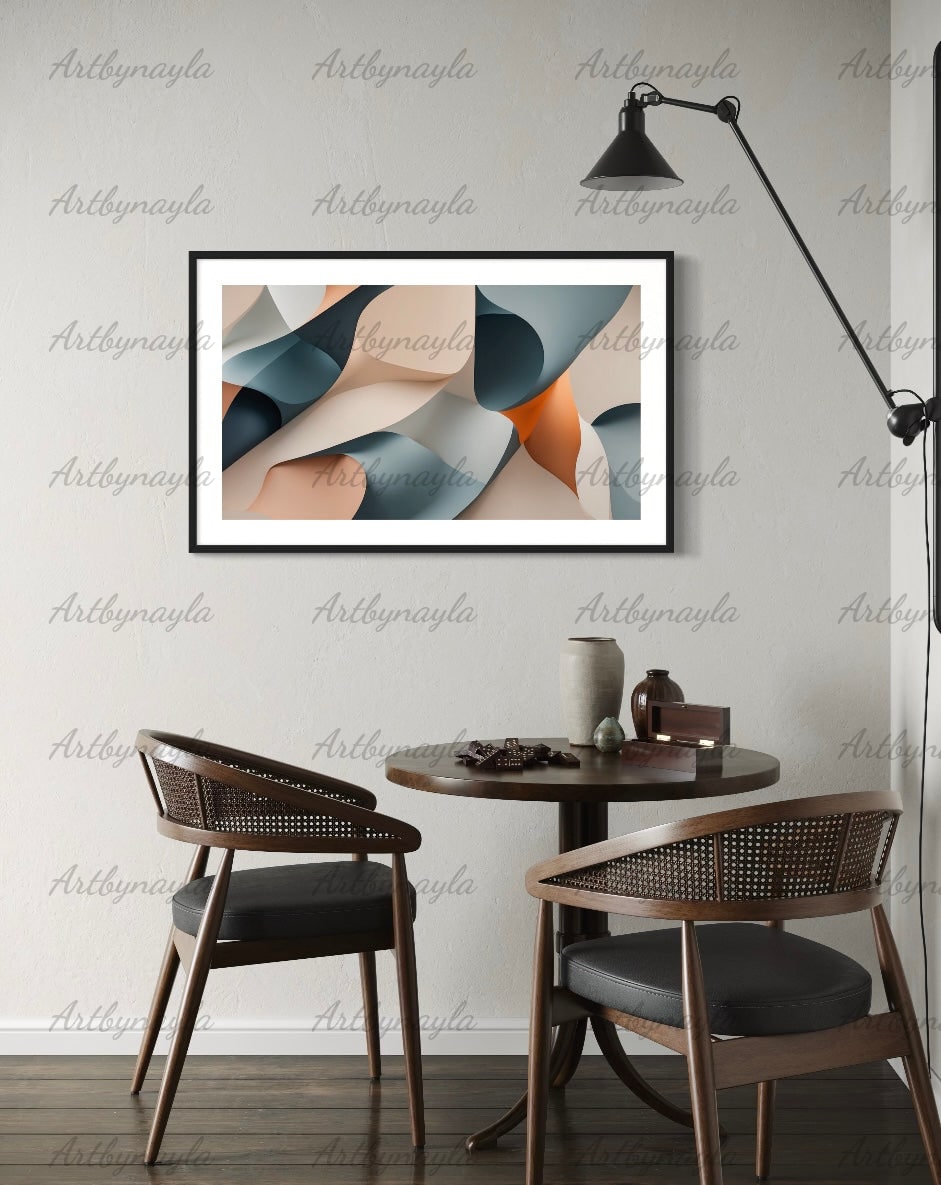 Modern Abstract Wall Art Poster | Matte Home Decor, Minimalist Office Art, Stylish Room Decor, Unique Gift Idea