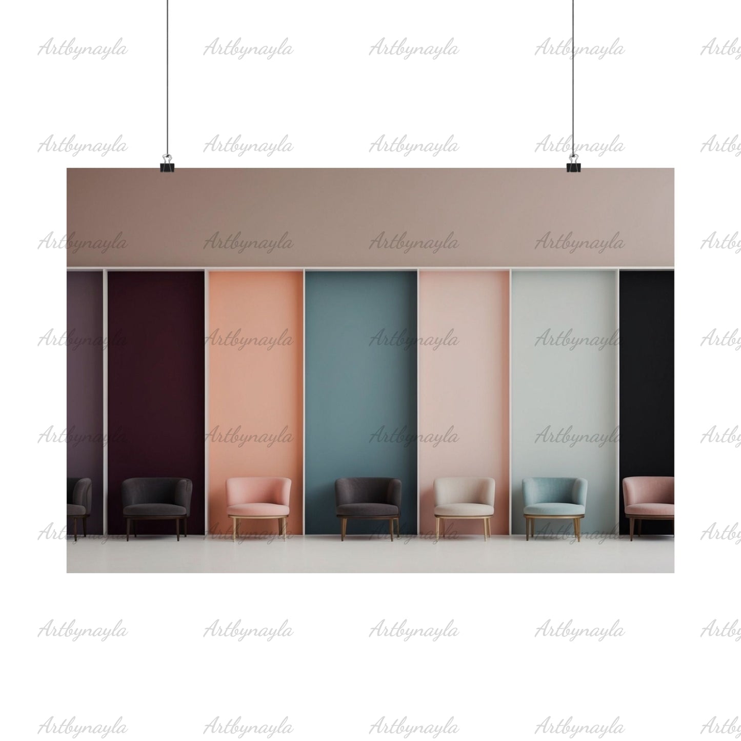 Modern Wall Art Poster for Modern Home Decor | Abstract Matte Prints, Chic Office Wall Art, Stylish Living Room Decor