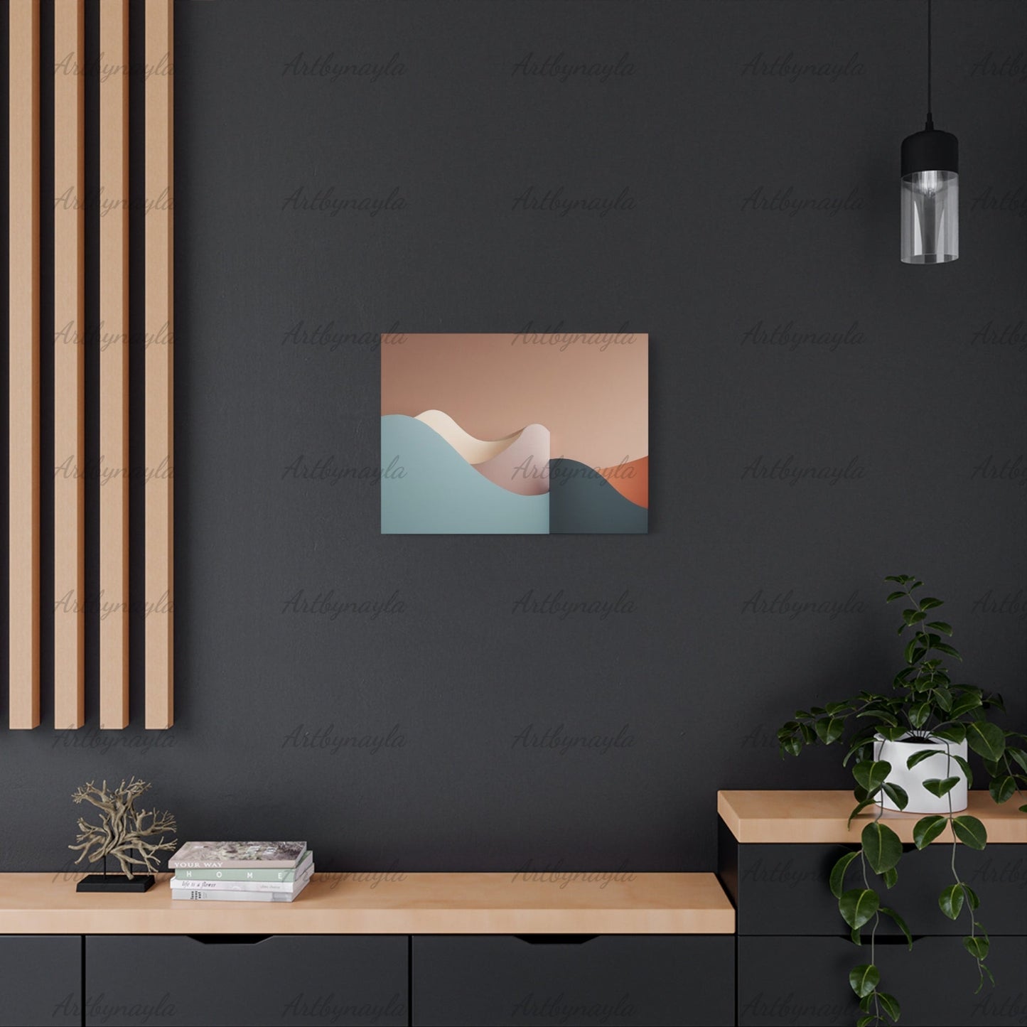 Landscape Canvas Wall Art | Modern Wall Decor, Home Office Decoration, Minimalist Artwork, Gift for Art Lovers