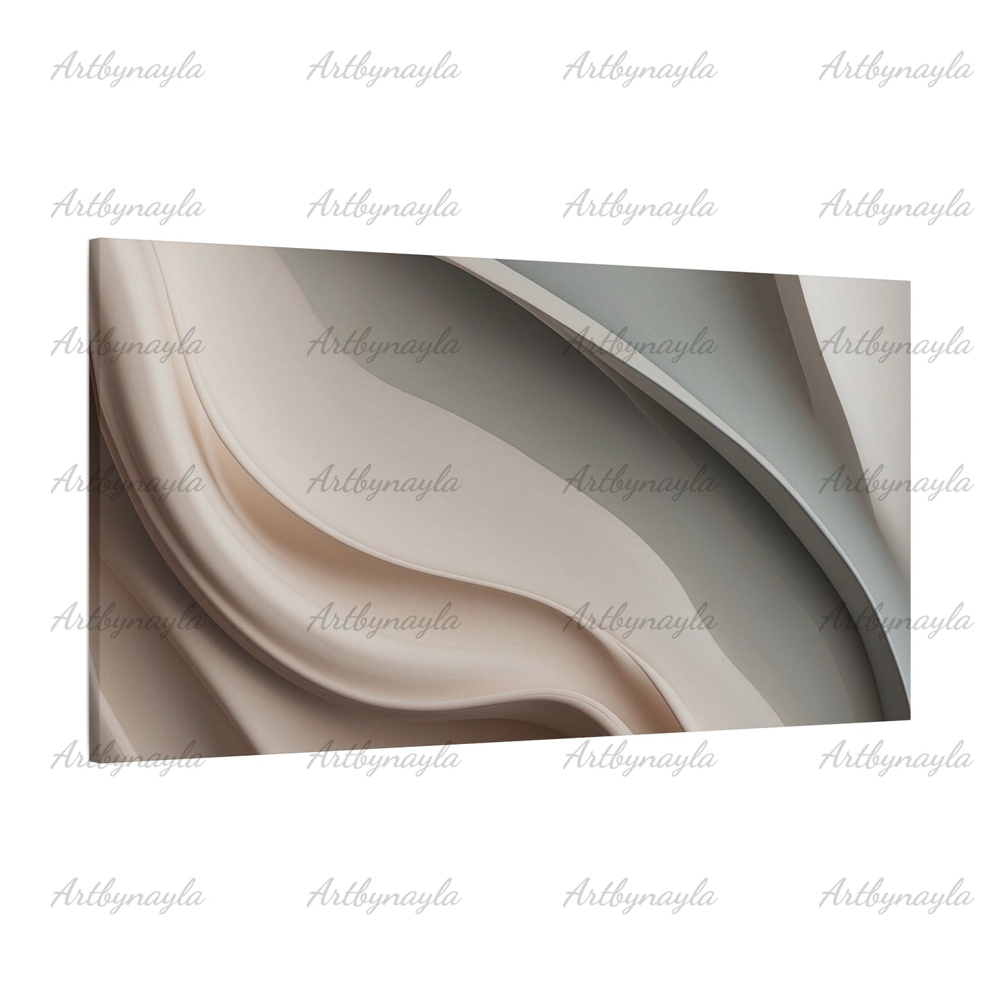 Elegant Nude Abstract Canvas Wall Art | Modern Home Decor, Minimalist Artwork, Living Room Wall Hanging, Gift for Art Lovers