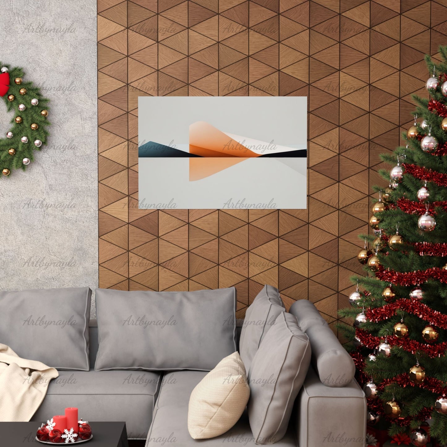 Modern Abstract Matte Poster Art Print | Minimalist Wall Decor, Living Room Artwork, Office Aesthetic, Unique Gift Idea