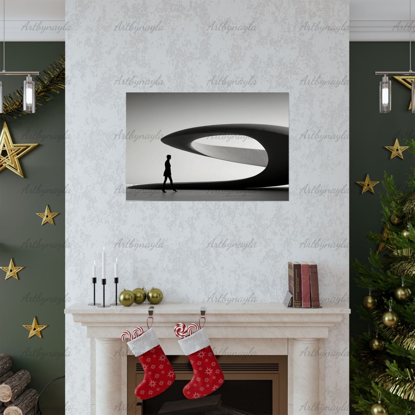 Monochrome Matte Horizontal Art Poster | Modern Wall Decor, Stylish Home Aesthetic, Gift for Art Lovers, Perfect for Living Room, Office