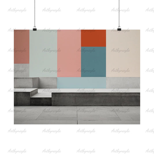 Modern Geometric Art Poster | Minimalist Wall Decor, Contemporary Home Aesthetic, Art Print for Living Room, Gift for Design Lovers