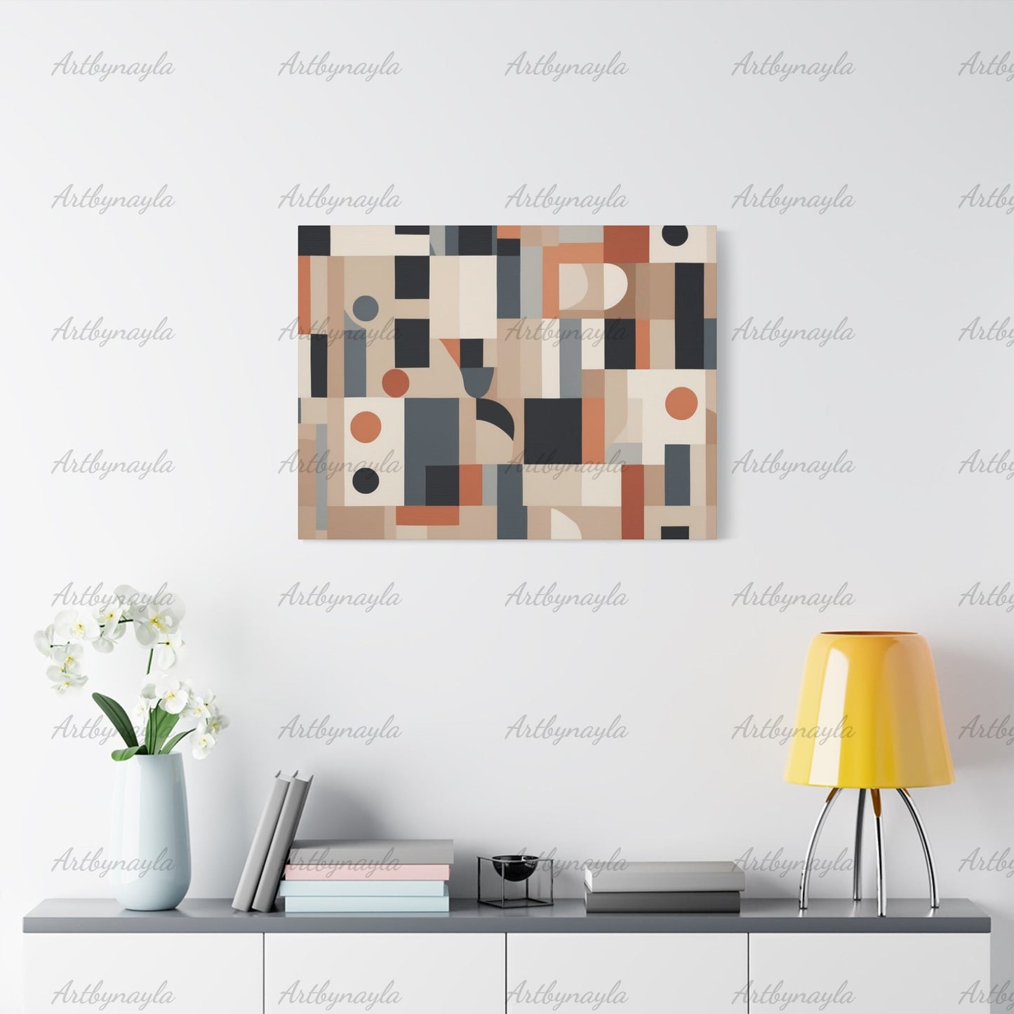 Abstract Wall Art Canvas Print | Modern Home Decor, Geometric Artwork, Gallery Wall Accent, Stylish Interior Decoration