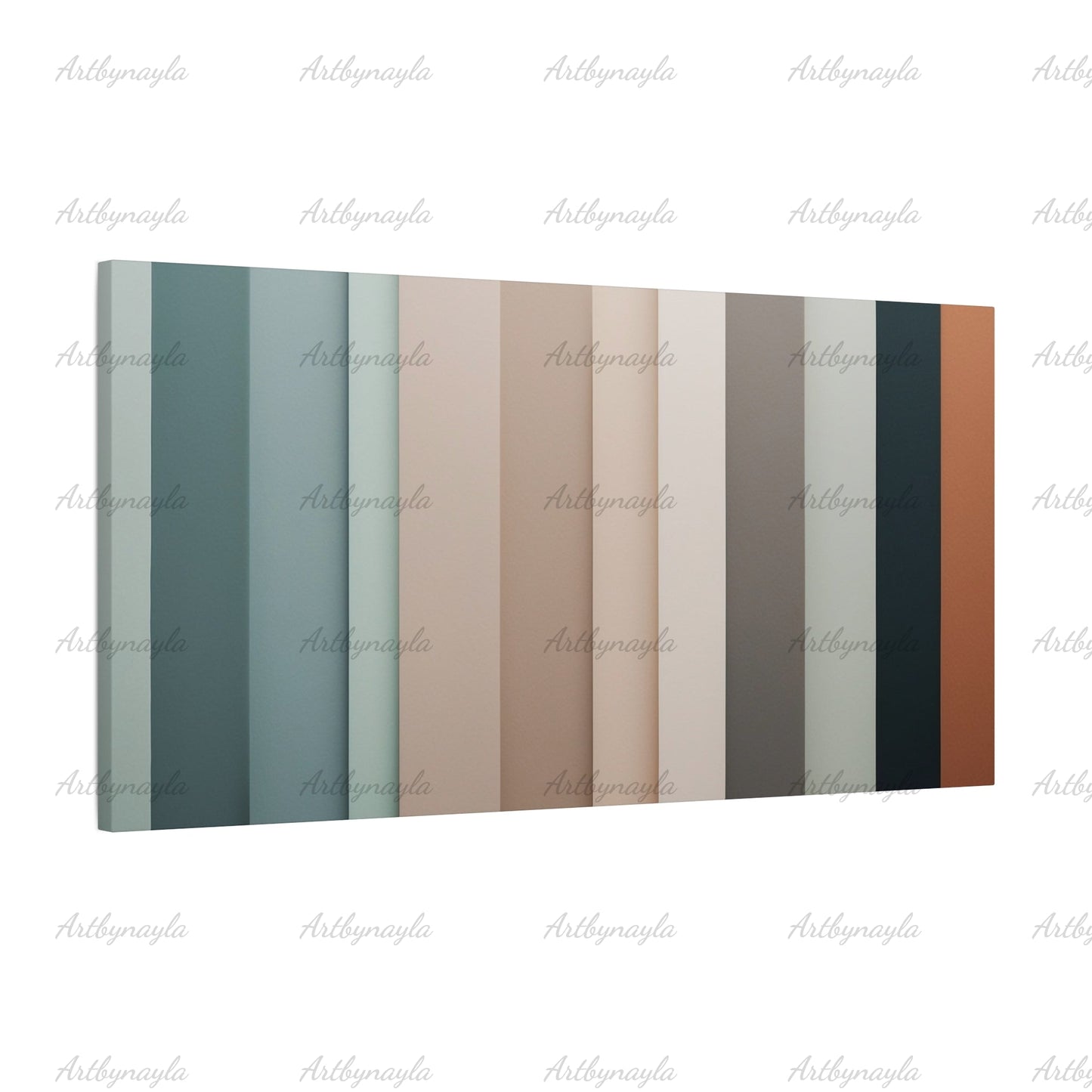 Stretched Canvas Art | Minimalist Wall Decor, Modern Home Aesthetic, Office Artwork, Chic Interior Design