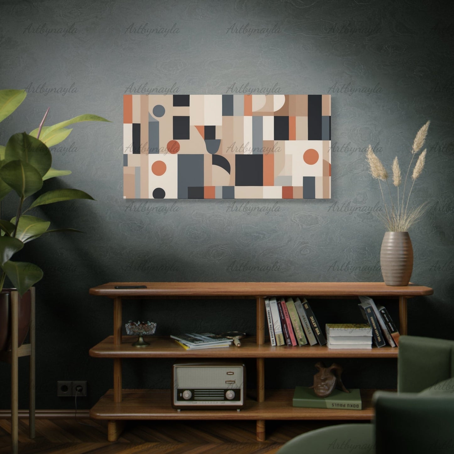Abstract Wall Art Canvas Print | Modern Home Decor, Geometric Artwork, Gallery Wall Accent, Stylish Interior Decoration