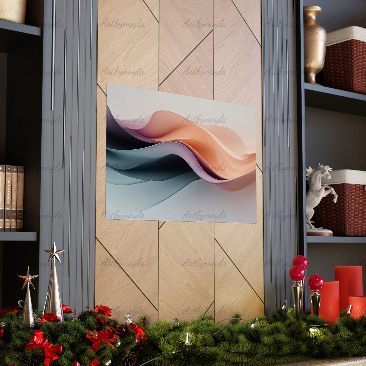 Serene Abstract Wall Art Poster | Modern Decor for Home, Office, Gift for Art Lovers, Minimalist Poster, Aesthetic Room Design