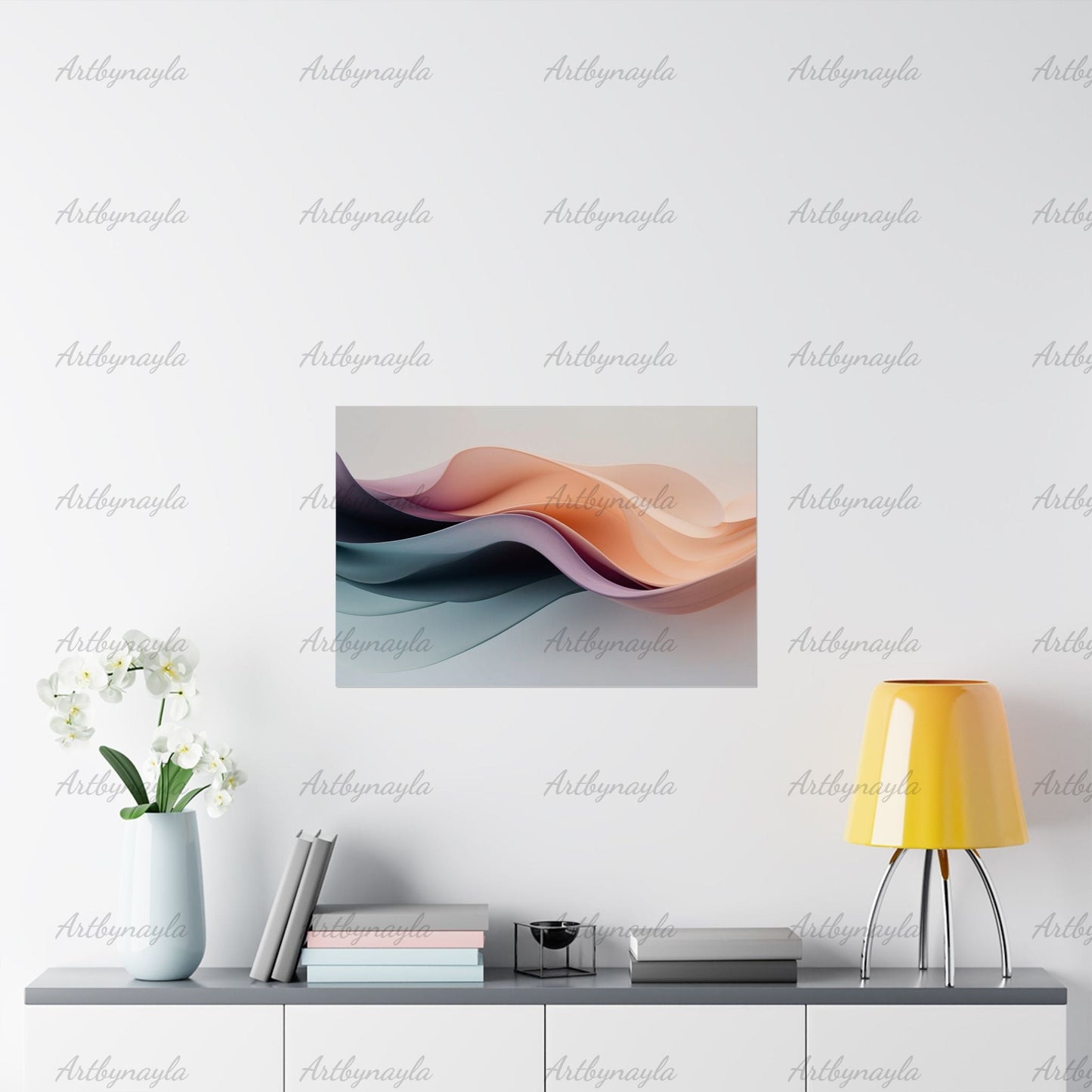 Serene Abstract Wall Art Poster | Modern Decor for Home, Office, Gift for Art Lovers, Minimalist Poster, Aesthetic Room Design