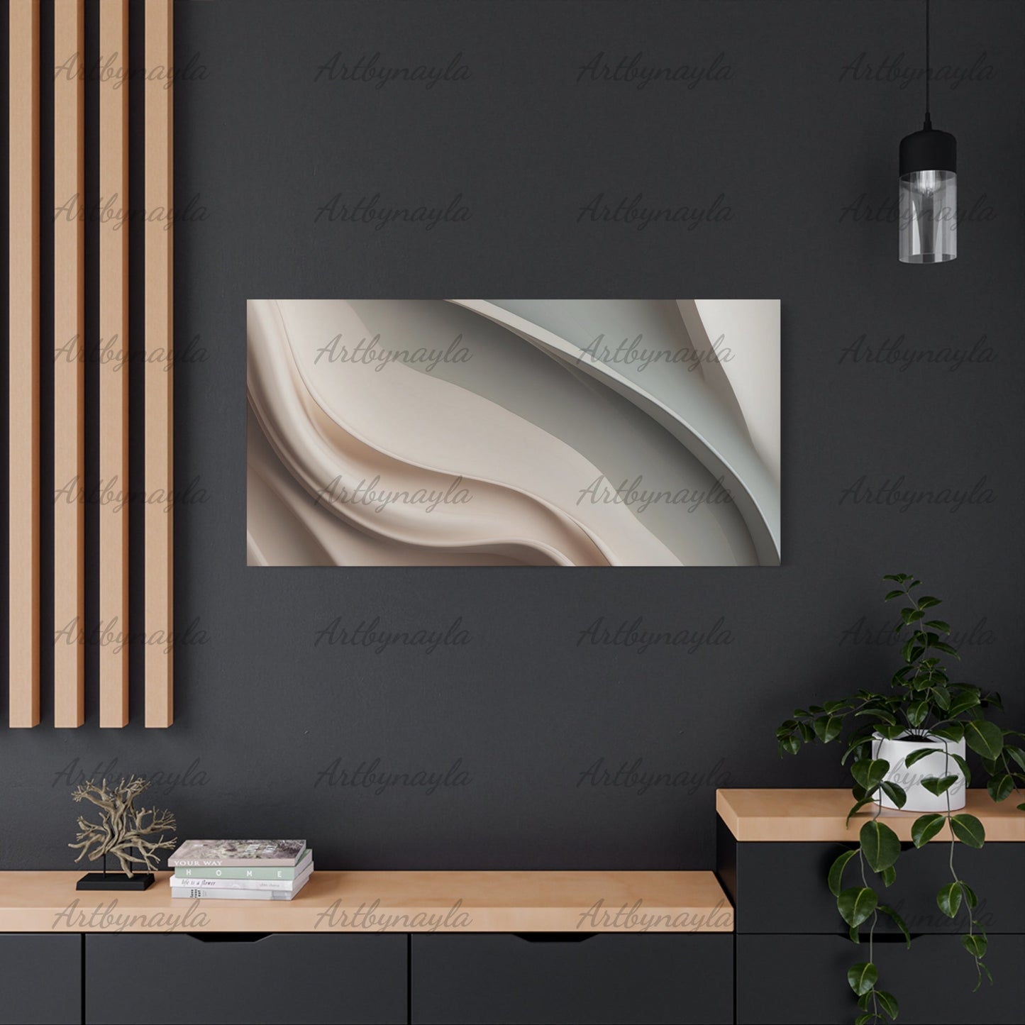 Elegant Nude Abstract Canvas Wall Art | Modern Home Decor, Minimalist Artwork, Living Room Wall Hanging, Gift for Art Lovers