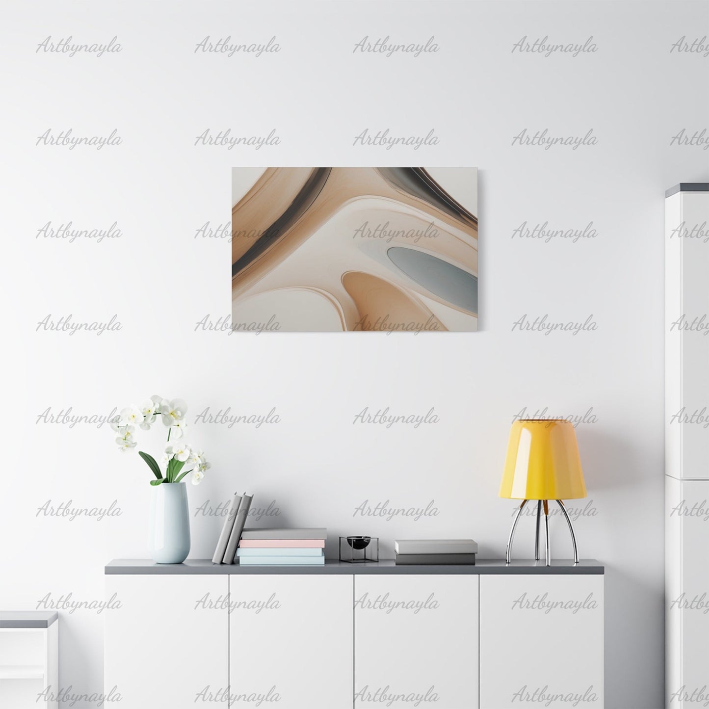 Stylish Stretched Canvas Art | Contemporary Abstract Home Decor, Modern Wall Artwork, Office Wall Art, Gift for Art Lovers