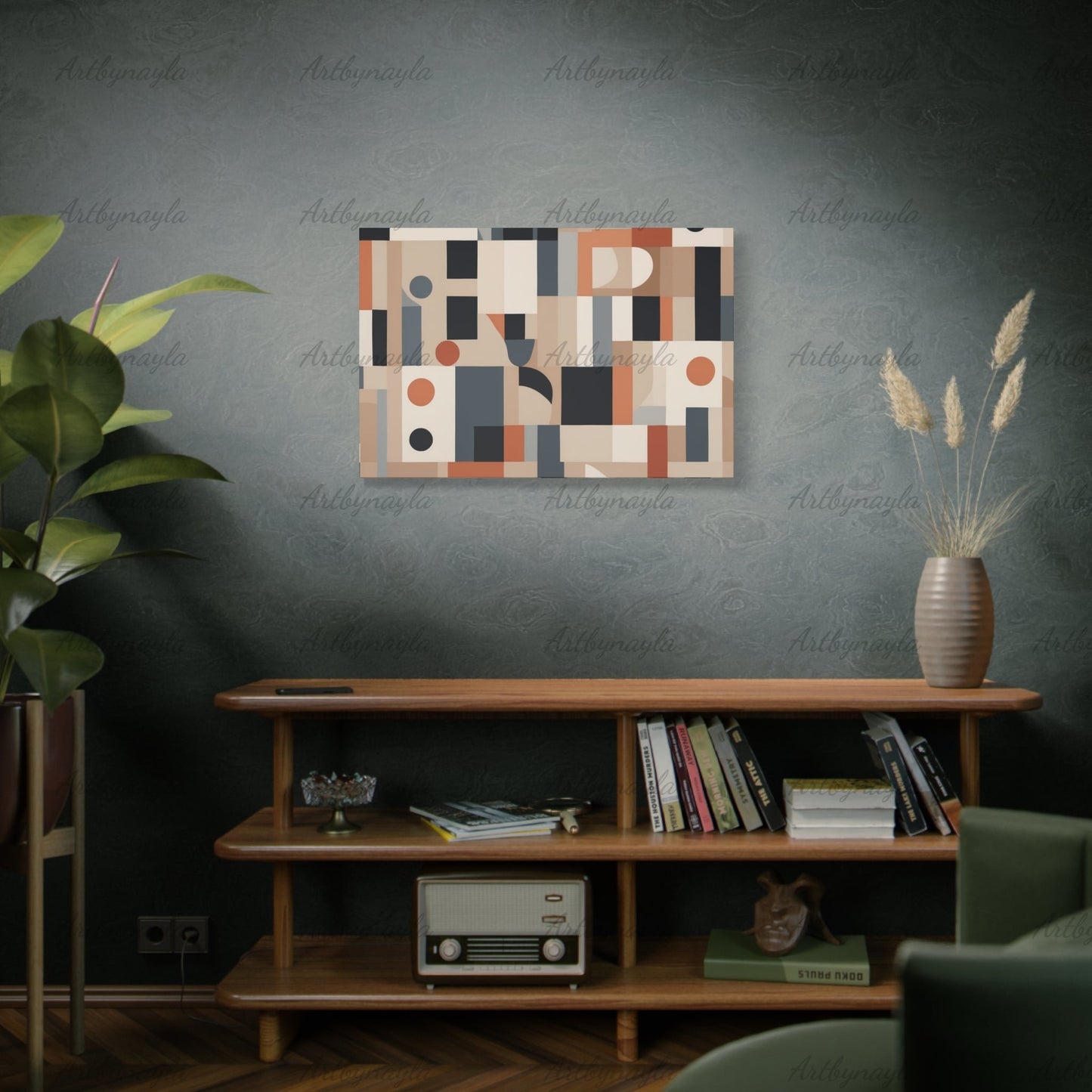 Abstract Wall Art Canvas Print | Modern Home Decor, Geometric Artwork, Gallery Wall Accent, Stylish Interior Decoration