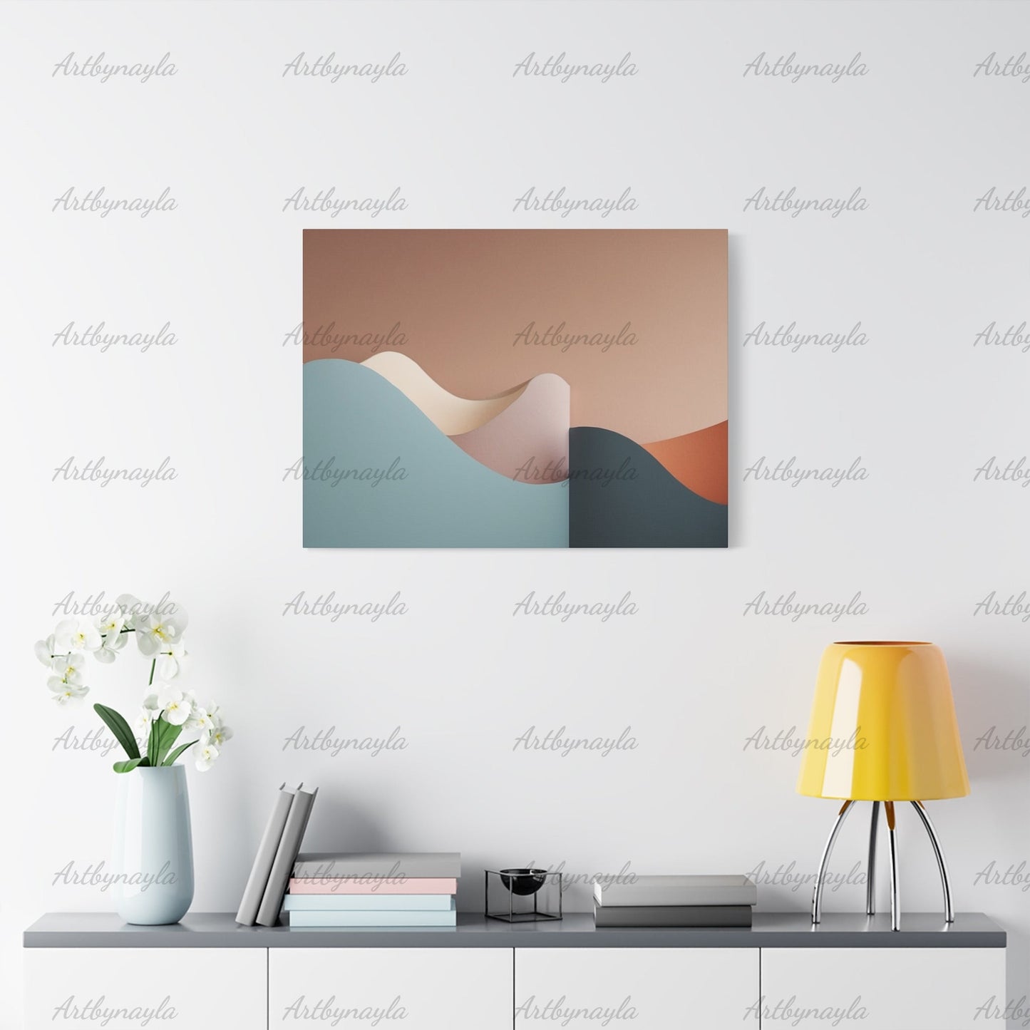 Landscape Canvas Wall Art | Modern Wall Decor, Home Office Decoration, Minimalist Artwork, Gift for Art Lovers