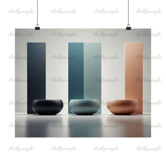 Modern Wall Art Posters | Minimalist Home Decor, Matte Prints for Living Room, Office Wall Art, Unique Gift Idea