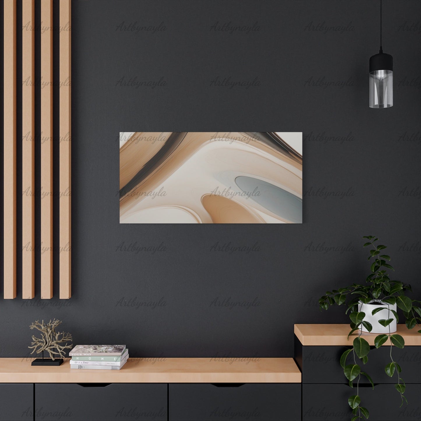 Stylish Stretched Canvas Art | Contemporary Abstract Home Decor, Modern Wall Artwork, Office Wall Art, Gift for Art Lovers