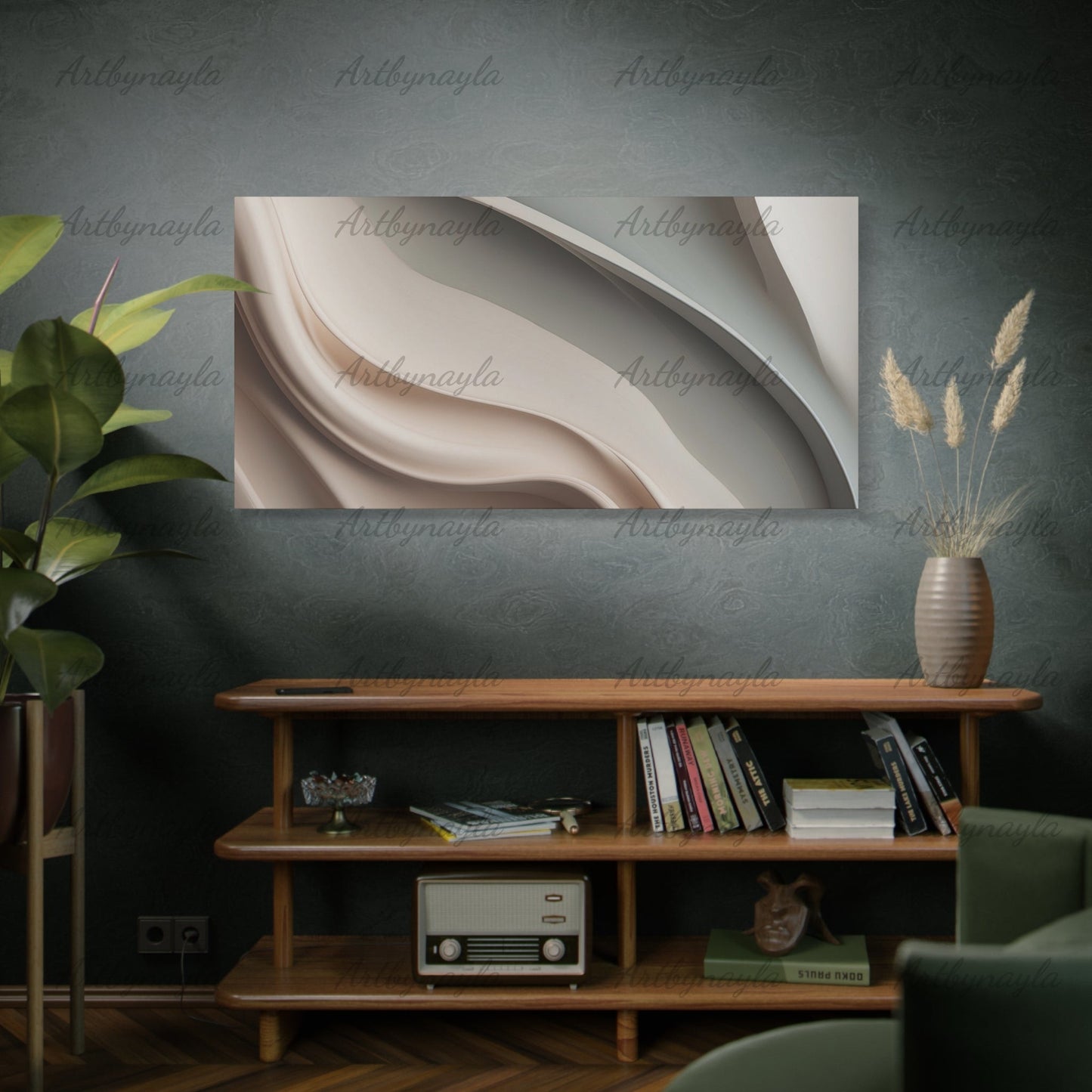 Elegant Nude Abstract Canvas Wall Art | Modern Home Decor, Minimalist Artwork, Living Room Wall Hanging, Gift for Art Lovers