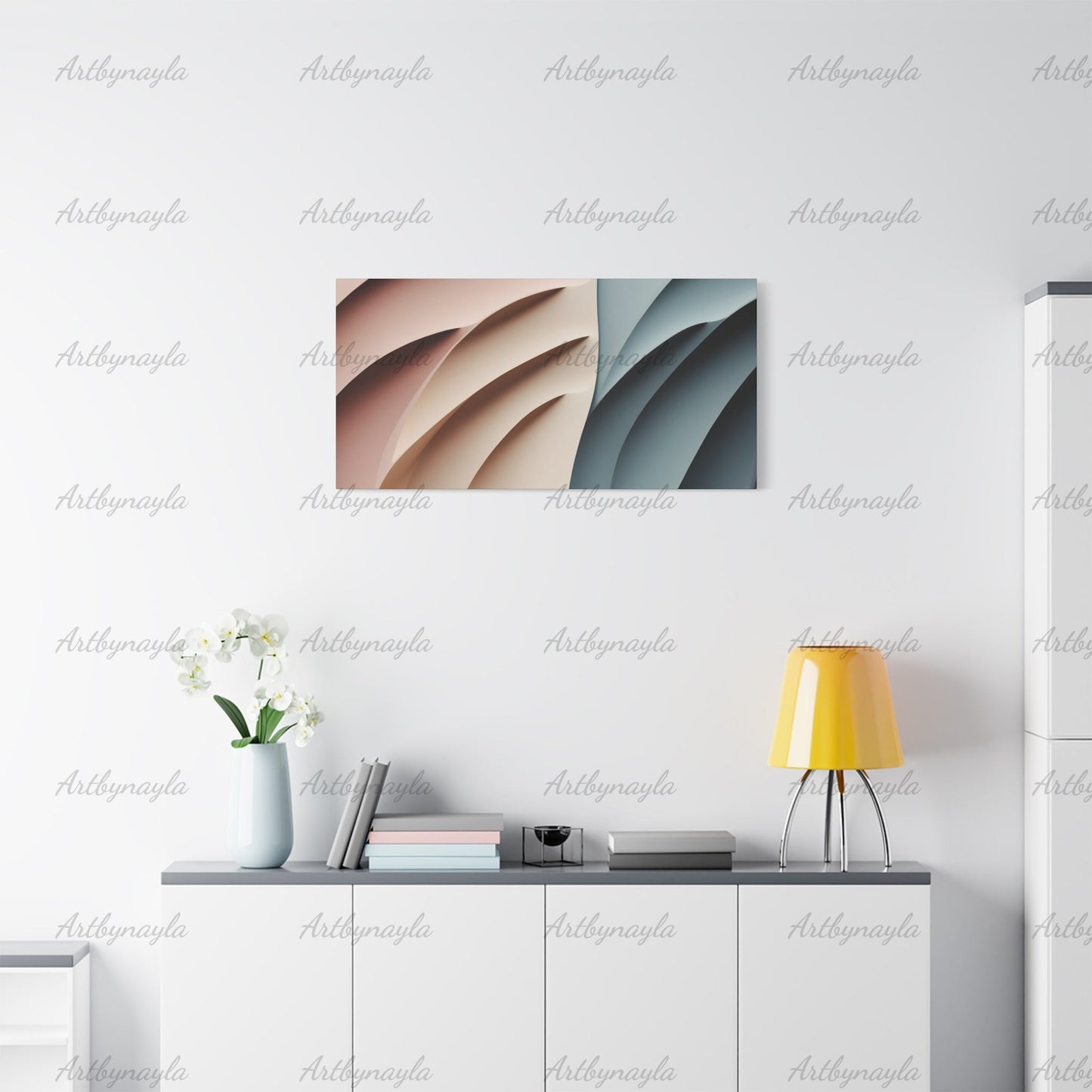 Chic Abstract Wall Art | Matte Canvas Print, Modern Decor, Contemporary Art for Home, Minimalist Design for Living Room