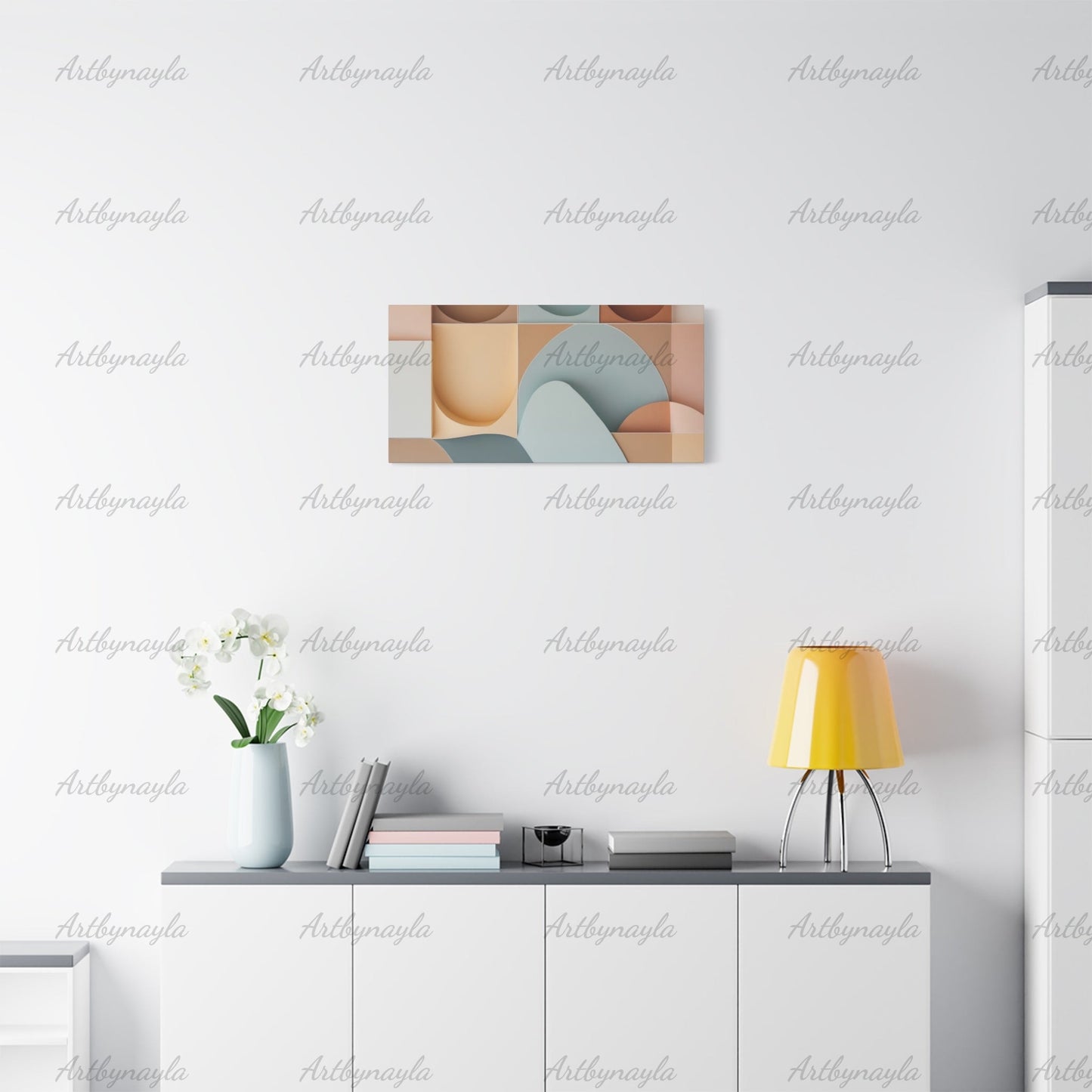 Abstract Geometric Canvas Art Print | Minimalist Wall Decor, Modern Home Decoration, Gift for Art Lovers, Geometric Design