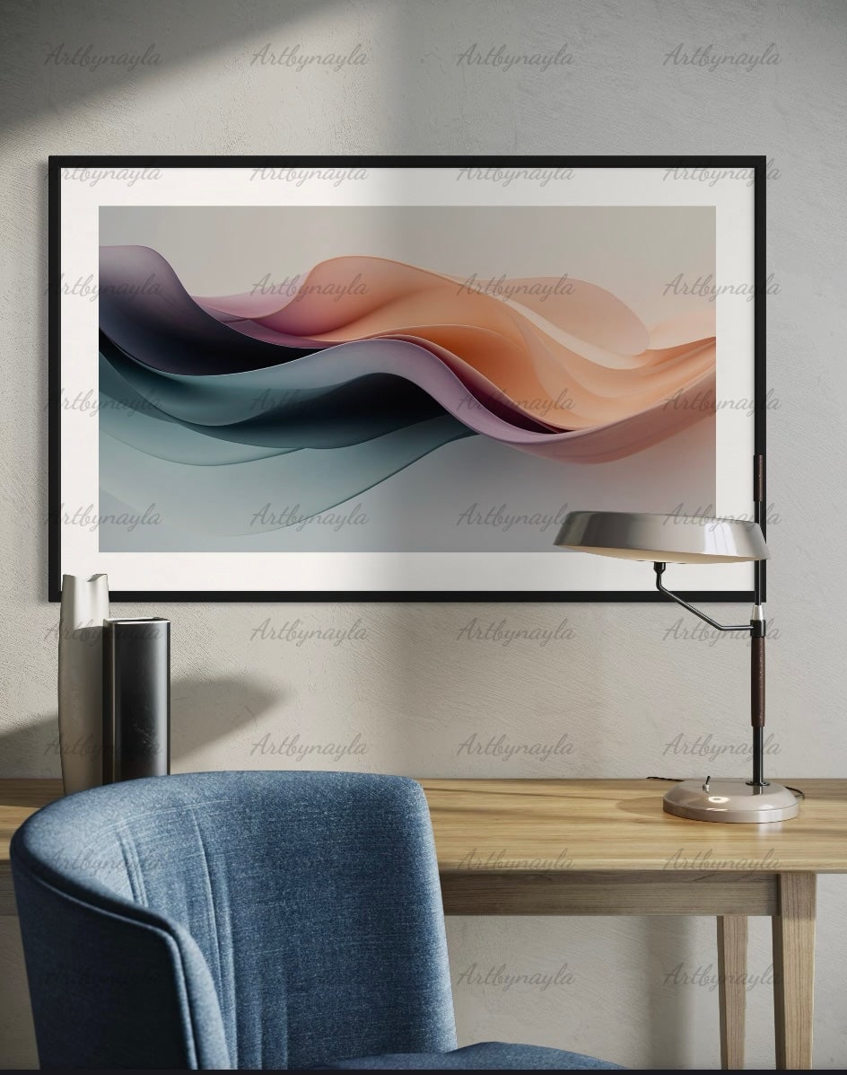 Serene Abstract Wall Art Poster | Modern Decor for Home, Office, Gift for Art Lovers, Minimalist Poster, Aesthetic Room Design