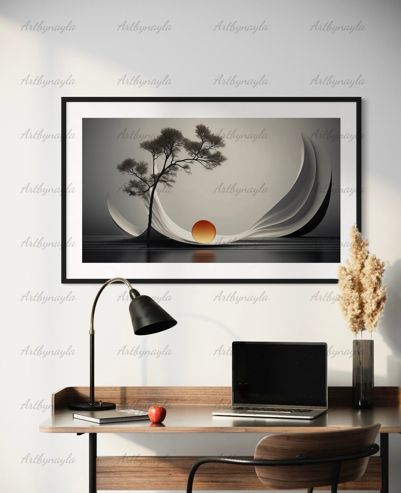 Serene Landscape Wall Art Poster | Minimalist Matte Posters, Nature Prints, Modern Home Decor, Gift for Art Lovers