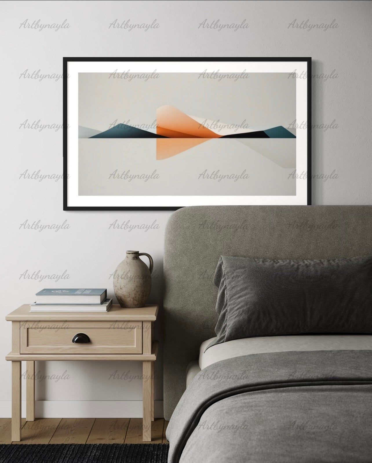 Modern Abstract Matte Poster Art Print | Minimalist Wall Decor, Living Room Artwork, Office Aesthetic, Unique Gift Idea