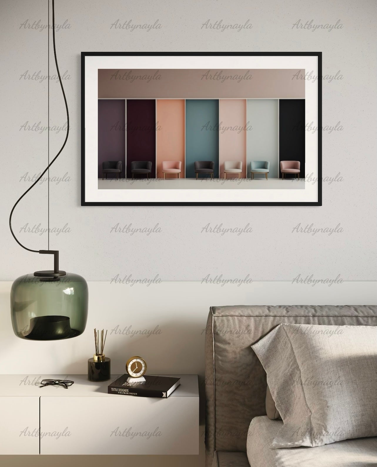Modern Wall Art Poster for Modern Home Decor | Abstract Matte Prints, Chic Office Wall Art, Stylish Living Room Decor