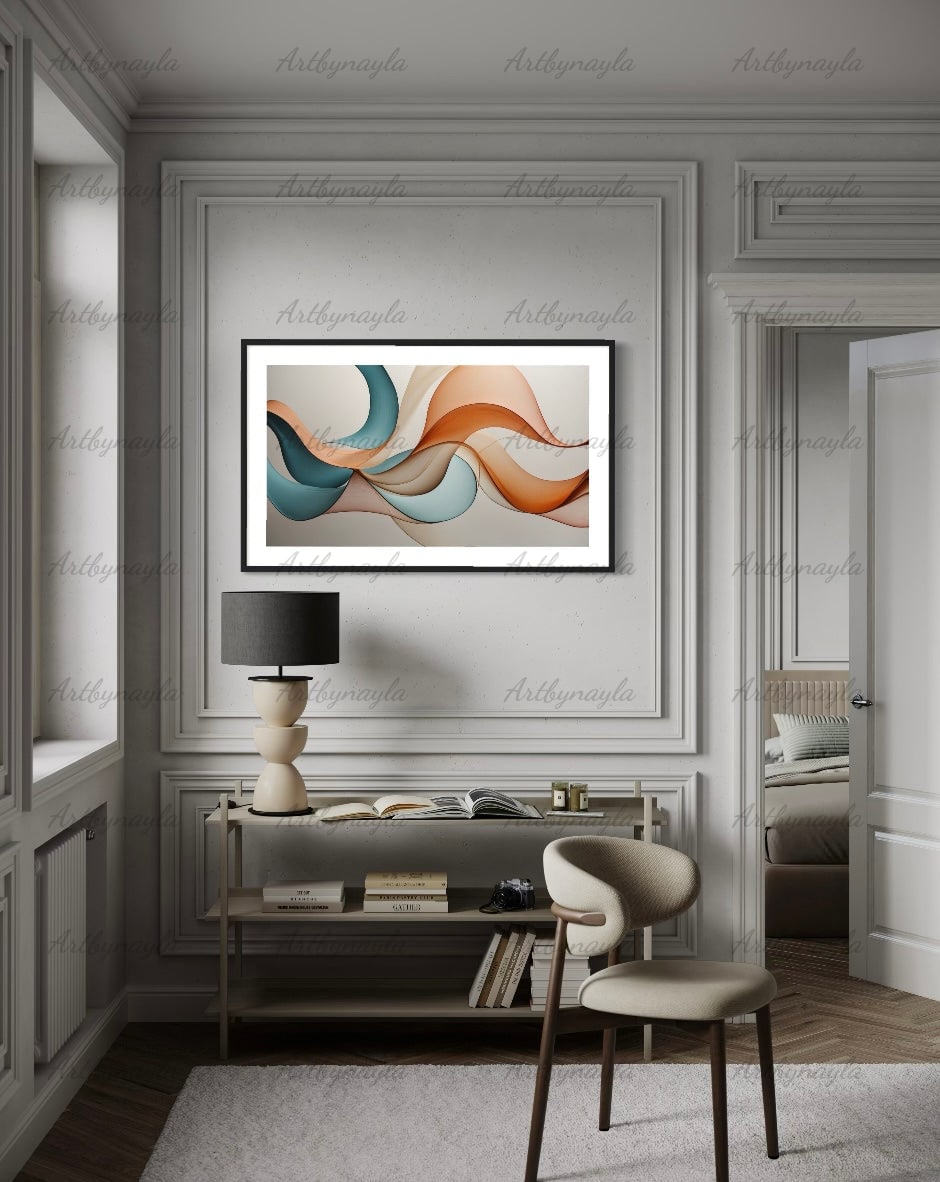 Modern Abstract Wall Art Poster | Home Decor, Living Room Art, Stylish Office Wall Art, Gift for Art Lovers
