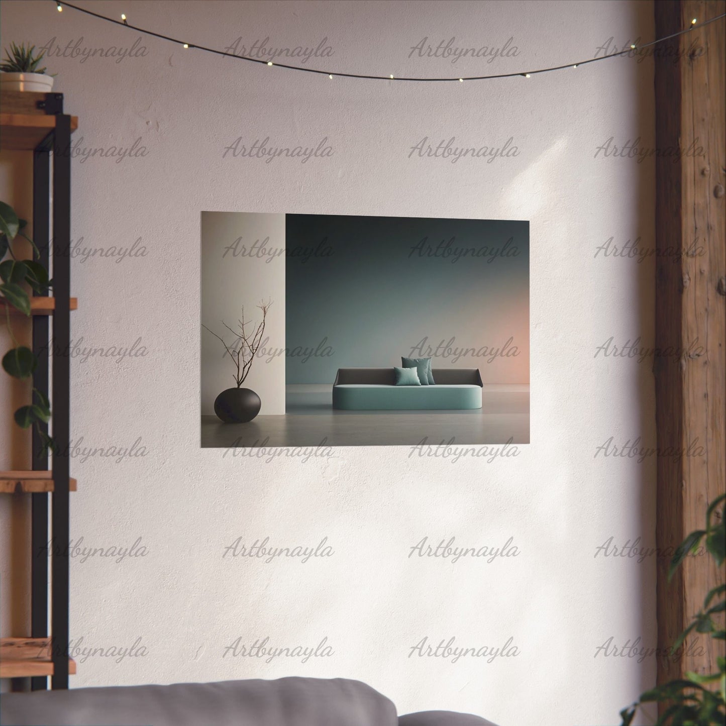 Modern Horizontal Wall Art Poster | Modern Home Decor, Minimalist Art Print, Living Room Wall Art, Unique Gift for Art Lovers