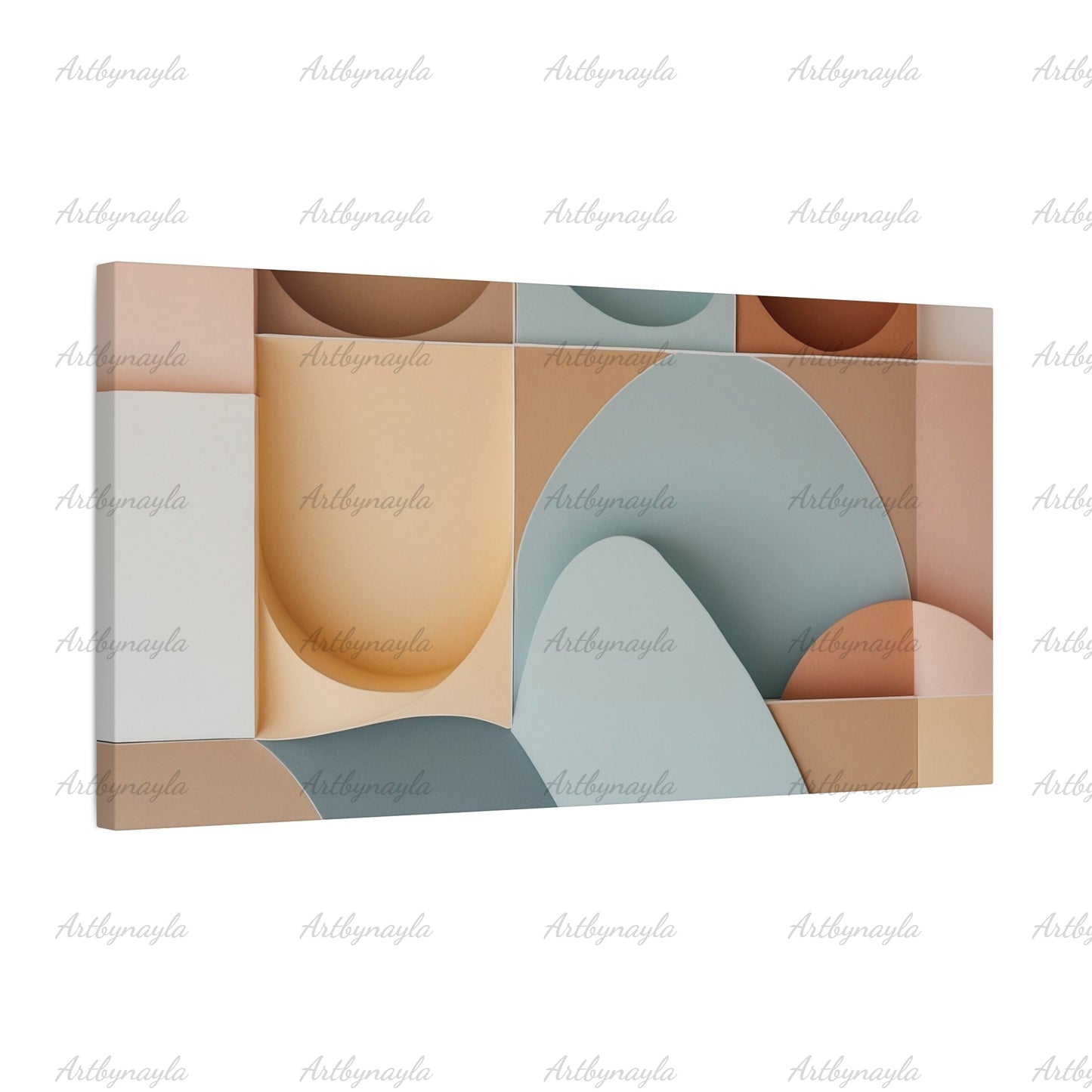 Abstract Geometric Canvas Art Print | Minimalist Wall Decor, Modern Home Decoration, Gift for Art Lovers, Geometric Design