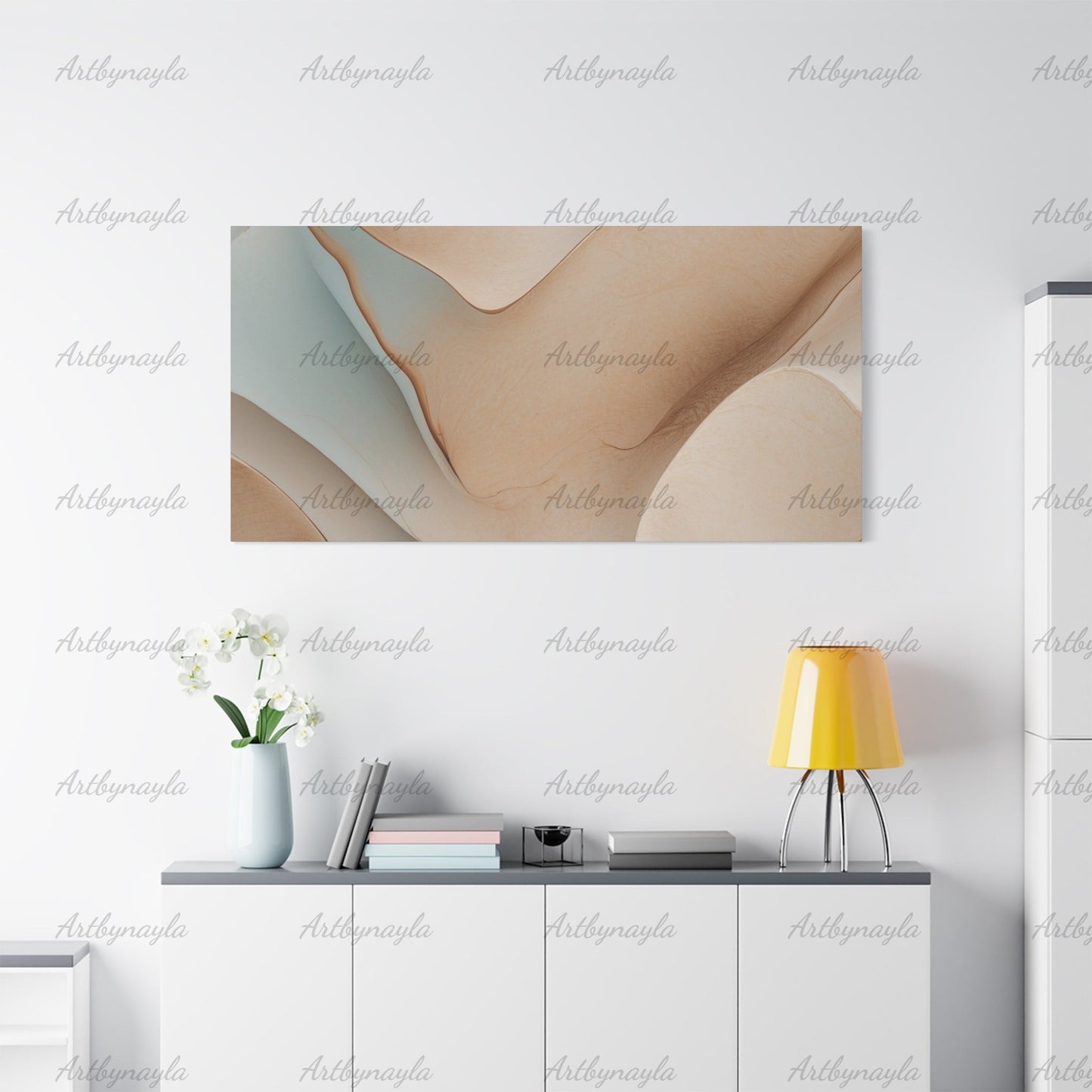 Nude Abstract Canvas Art | Minimalist Home Decor, Gift for Art Lovers, Wall Art for Living Room, Modern Art Print, Unique Artwork