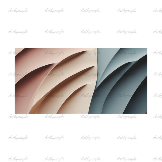 Chic Abstract Wall Art | Matte Canvas Print, Modern Decor, Contemporary Art for Home, Minimalist Design for Living Room