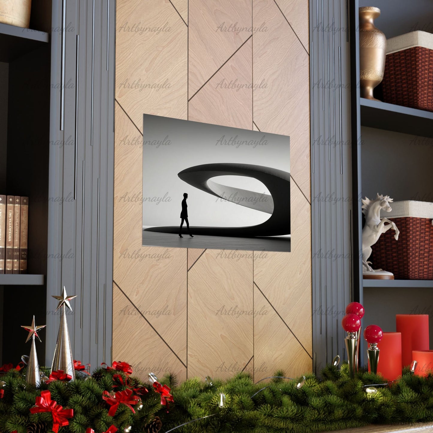 Monochrome Matte Horizontal Art Poster | Modern Wall Decor, Stylish Home Aesthetic, Gift for Art Lovers, Perfect for Living Room, Office