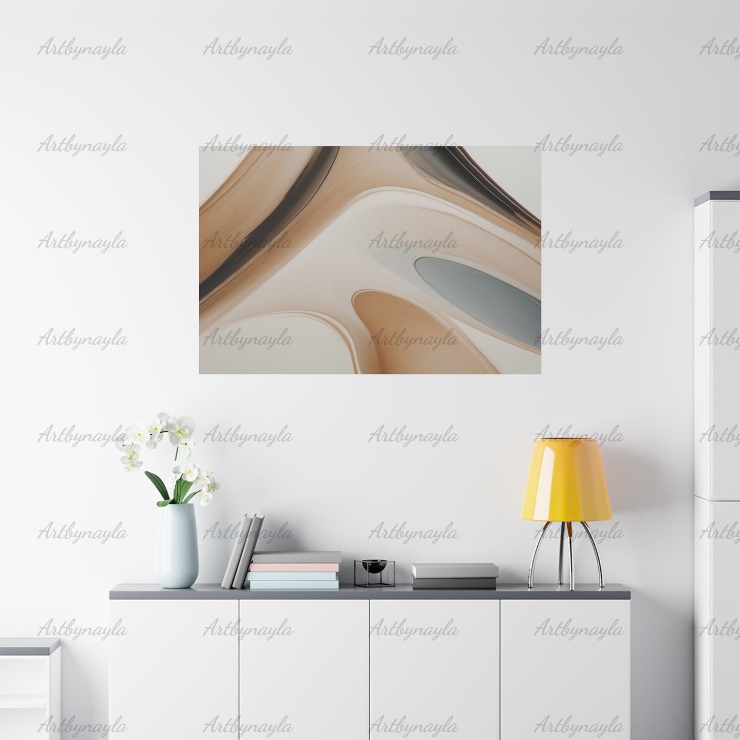 Stylish Stretched Canvas Art | Contemporary Abstract Home Decor, Modern Wall Artwork, Office Wall Art, Gift for Art Lovers