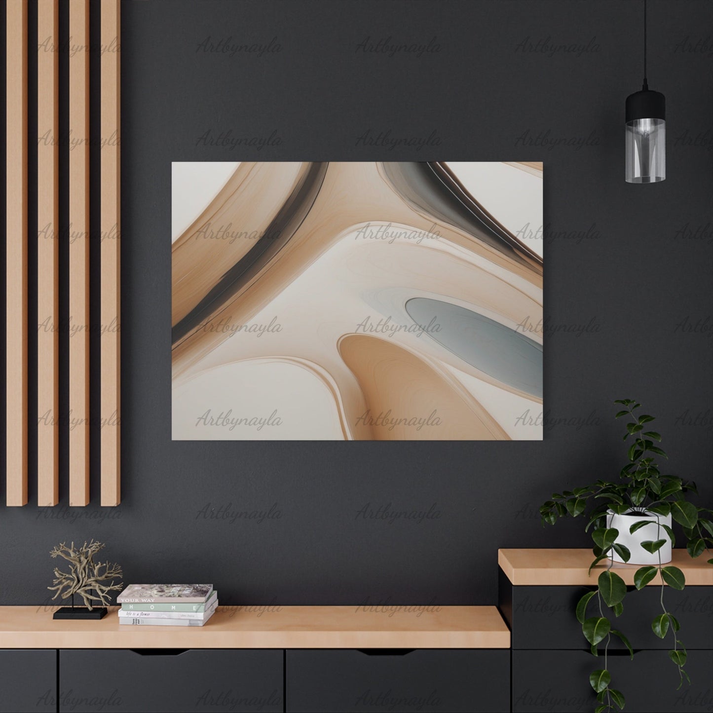 Stylish Stretched Canvas Art | Contemporary Abstract Home Decor, Modern Wall Artwork, Office Wall Art, Gift for Art Lovers