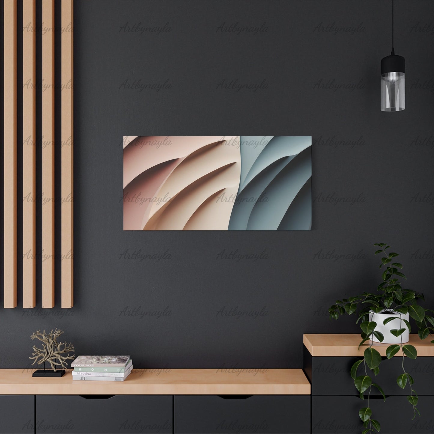 Chic Abstract Wall Art | Matte Canvas Print, Modern Decor, Contemporary Art for Home, Minimalist Design for Living Room