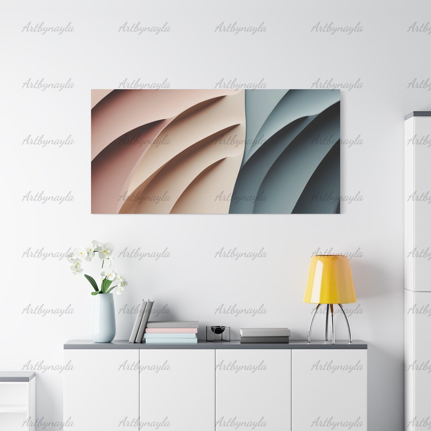 Chic Abstract Wall Art | Matte Canvas Print, Modern Decor, Contemporary Art for Home, Minimalist Design for Living Room