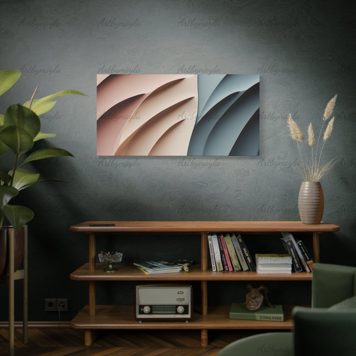 Chic Abstract Wall Art | Matte Canvas Print, Modern Decor, Contemporary Art for Home, Minimalist Design for Living Room